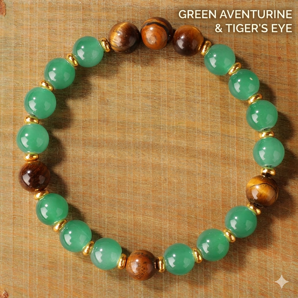 Natural Multi-Quartz Bead Balance Bracelet