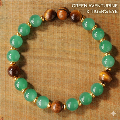 Natural Multi-Quartz Bead Balance Bracelet