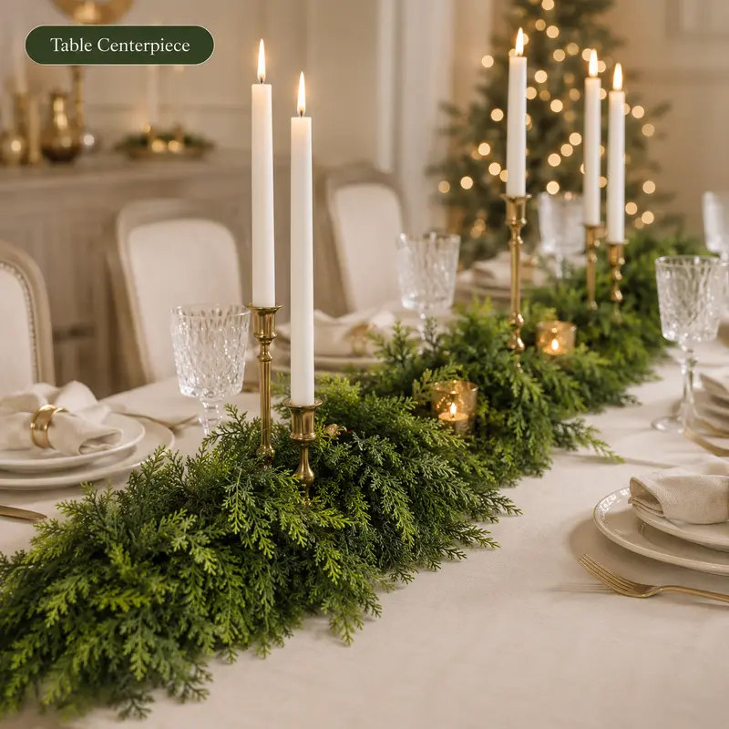 6 FT 2 Pcs Artificial Cedar Garlands