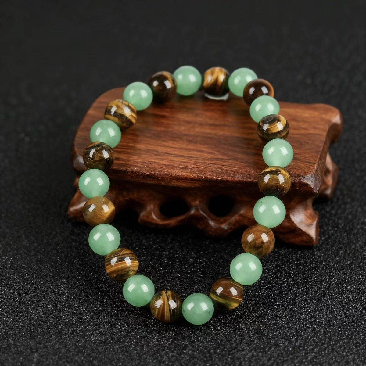 Buy 1 get 1 free | Wealth Attraction Green Aventurine Tiger Eye Necklace | Get Free Bracelet