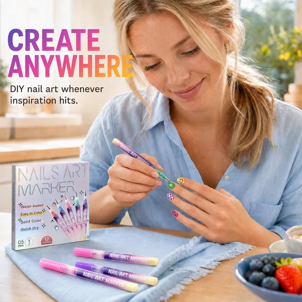 🔥Last Day 50%OFF🎨12 Colors Nail Art Pens Set
