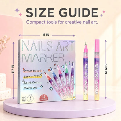 🔥Last Day 50%OFF🎨12 Colors Nail Art Pens Set