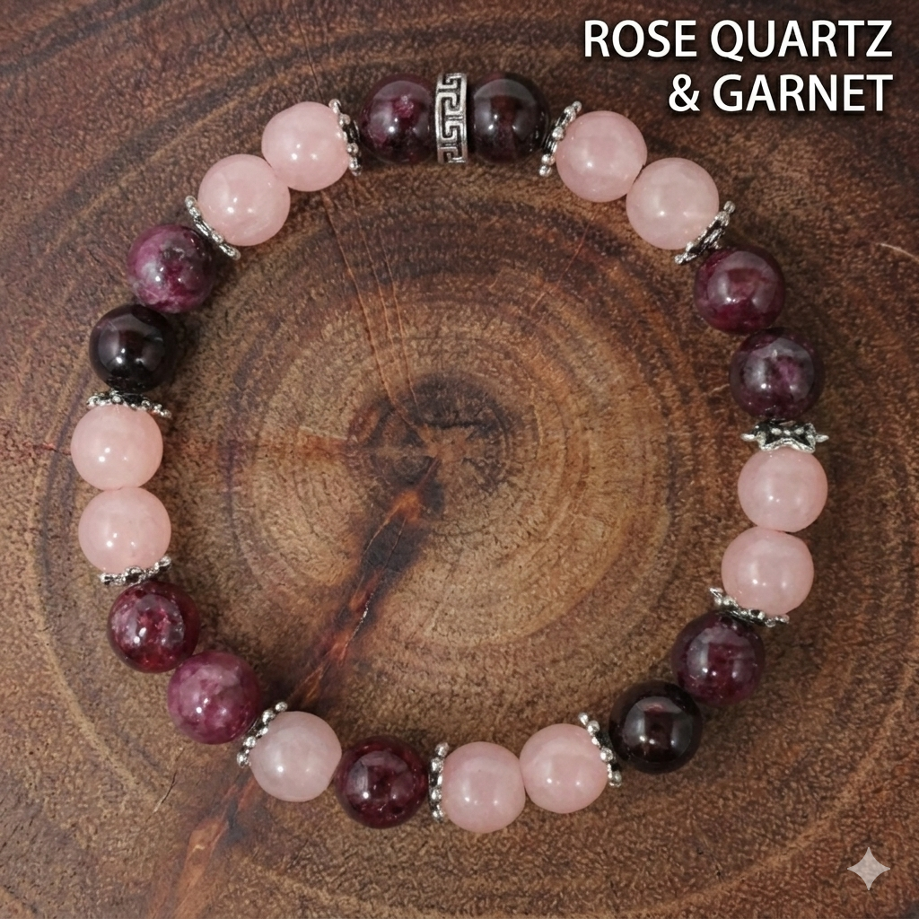 Natural Multi-Quartz Bead Balance Bracelet