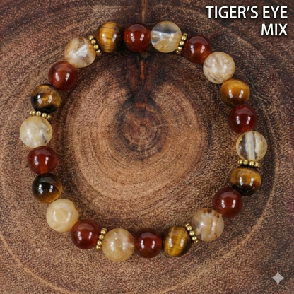 Natural Multi-Quartz Bead Balance Bracelet