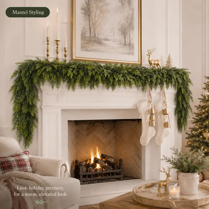 6 FT 2 Pcs Artificial Cedar Garlands