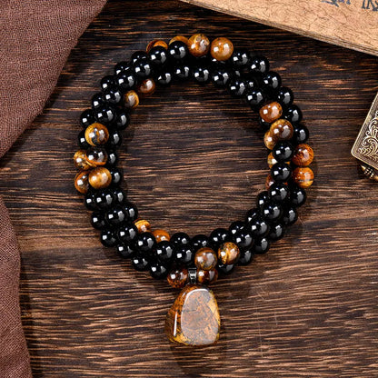 Buy 1 get 1 free | Wealth Attraction Green Aventurine Tiger Eye Necklace | Get Free Bracelet