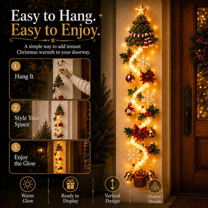 ⏳ Last day! 59% OFF – 🎅 Glowing Christmas Door Hanger
