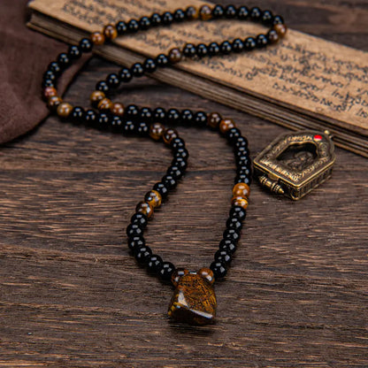 Buy 1 get 1 free | Wealth Attraction Green Aventurine Tiger Eye Necklace | Get Free Bracelet