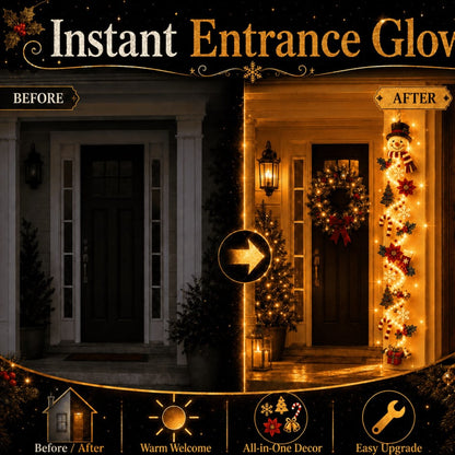 ⏳ Last day! 59% OFF – 🎅 Glowing Christmas Door Hanger