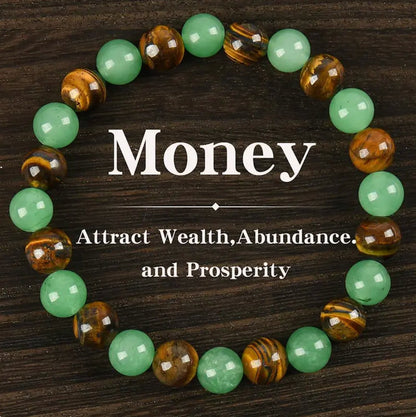 Buy 1 get 1 free | Wealth Attraction Green Aventurine Tiger Eye Necklace | Get Free Bracelet