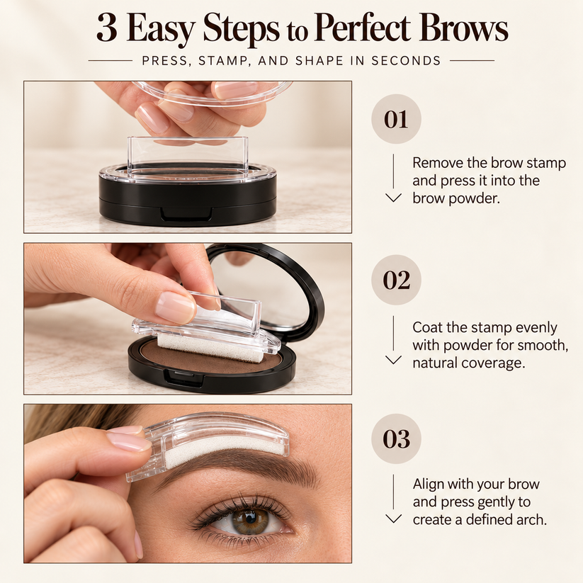 Perfect Brows in Seconds-5-Second Brow Stamp Kit