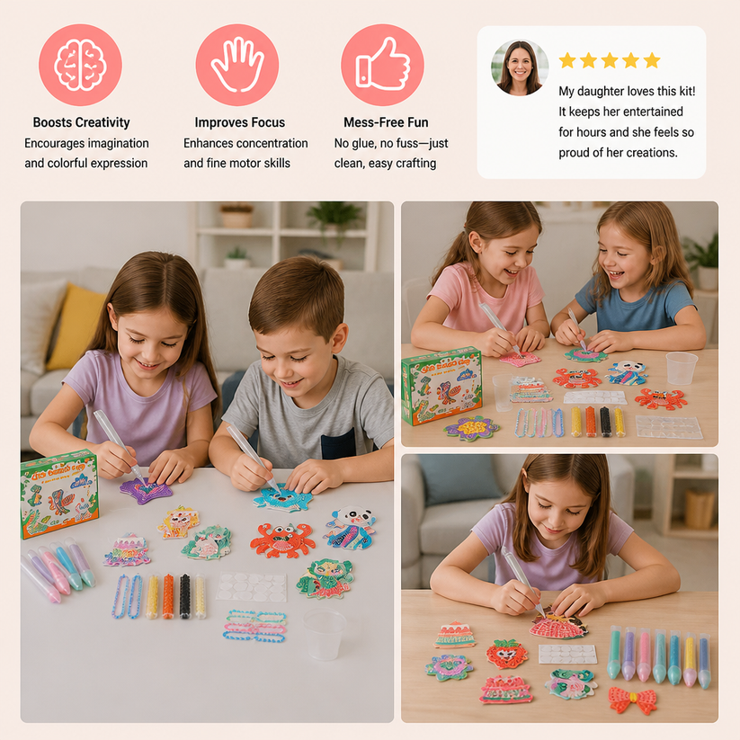 Magical Bead Painting – DIY Set for Kids