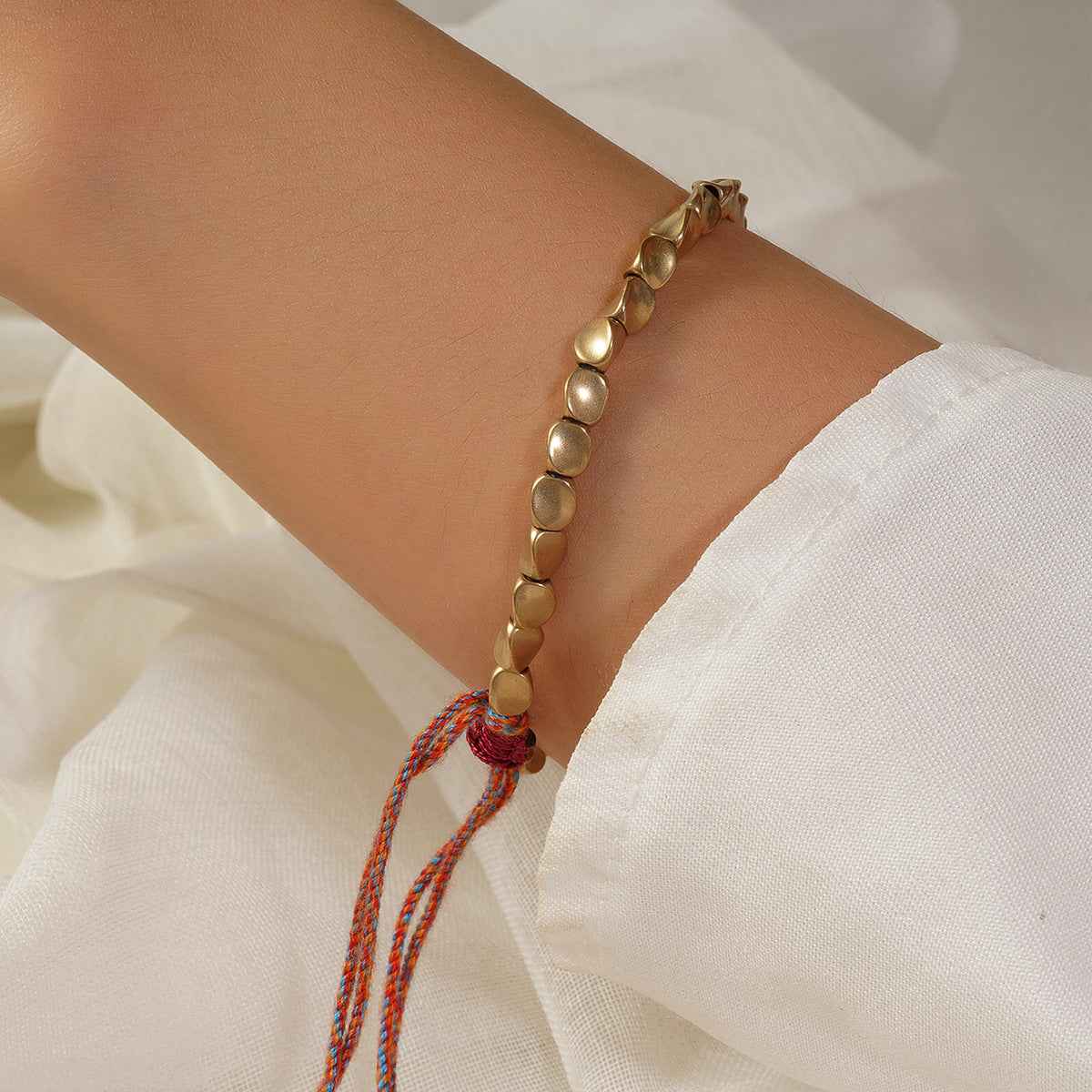 Handmade Tibetan Copper Beads Bracelet – Luck, Protection & Balance