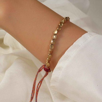 Handmade Tibetan Copper Beads Bracelet – Luck, Protection & Balance