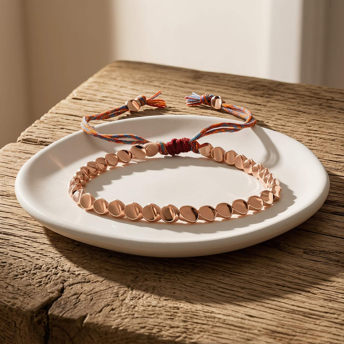 Handmade Tibetan Copper Beads Bracelet – Luck, Protection & Balance