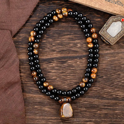 Buy 1 get 1 free | Wealth Attraction Green Aventurine Tiger Eye Necklace | Get Free Bracelet