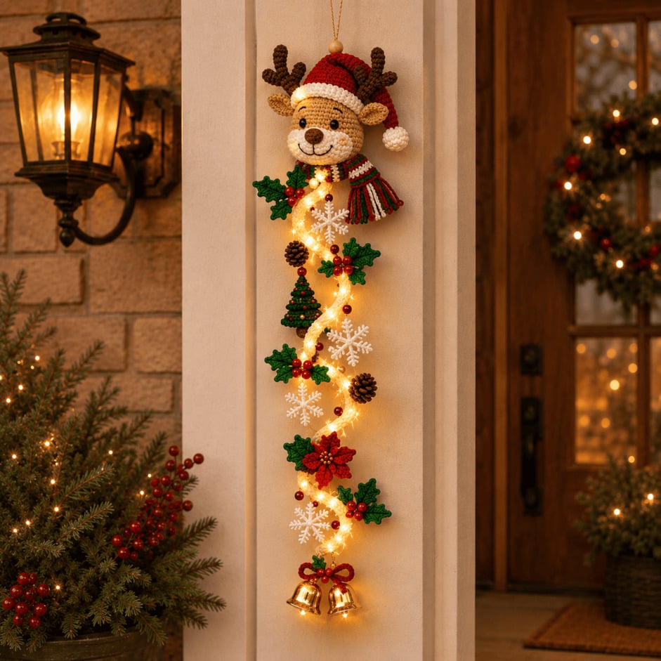 ⏳ Last day! 59% OFF – 🎅 Glowing Christmas Door Hanger