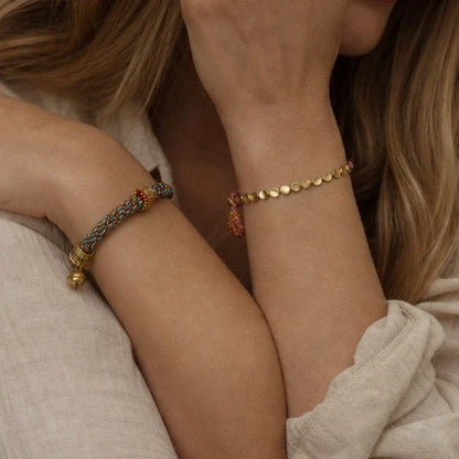 Handmade Tibetan Copper Beads Bracelet – Luck, Protection & Balance